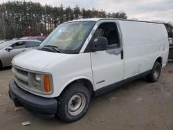 Salvage trucks for sale at North Billerica, MA auction: 2002 Chevrolet Express G1500