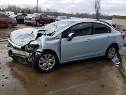 Salvage cars for sale at Louisville, KY auction: 2012 Honda Civic LX