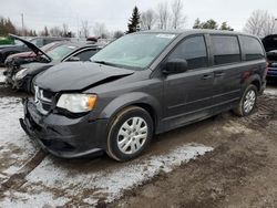Salvage cars for sale from Copart Bowmanville, ON: 2015 Dodge Grand Caravan SE