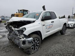 Salvage cars for sale from Copart Eugene, OR: 2018 Toyota Tundra Double Cab SR/SR5