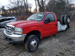 Salvage cars for sale at North Billerica, MA auction: 2003 Ford F350 Super Duty
