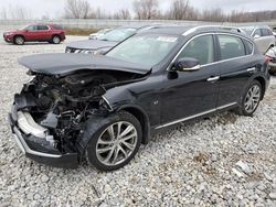 Salvage cars for sale at Wayland, MI auction: 2017 Infiniti QX50