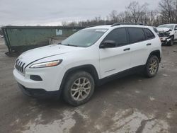 Salvage cars for sale at Ellwood City, PA auction: 2017 Jeep Cherokee Sport