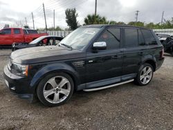 Vehiculos salvage en venta de Copart Miami, FL: 2012 Land Rover Range Rover Sport HSE Luxury
