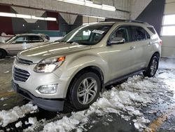 Salvage cars for sale from Copart Dyer, IN: 2016 Chevrolet Equinox LTZ