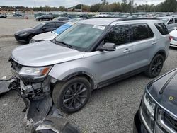 Ford Explorer salvage cars for sale: 2018 Ford Explorer XLT