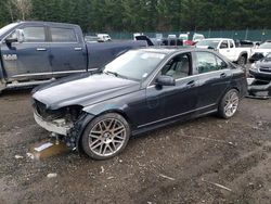 Salvage cars for sale from Copart Graham, WA: 2013 Mercedes-Benz C 300 4matic