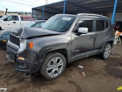 Salvage cars for sale from Copart Colorado Springs, CO: 2016 Jeep Renegade Limited