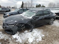 Salvage cars for sale from Copart Ontario Auction, ON: 2023 Acura TLX Platinum Elite