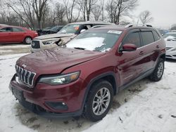 Salvage cars for sale at Cicero, IN auction: 2020 Jeep Cherokee Latitude Plus