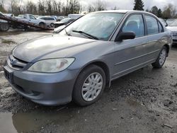 Salvage cars for sale from Copart Portland, OR: 2005 Honda Civic LX