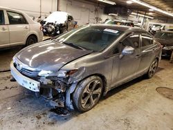 Salvage cars for sale from Copart Wheeling, IL: 2012 Honda Civic LX