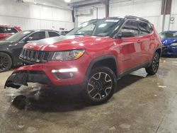 Salvage cars for sale at Franklin, WI auction: 2019 Jeep Compass Trailhawk