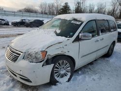 Salvage cars for sale at Davison, MI auction: 2015 Chrysler Town & Country Touring L