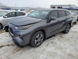 Salvage cars for sale at Mcfarland, WI auction: 2023 Toyota Highlander Hybrid XLE