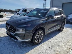 Salvage cars for sale at Windsor, NJ auction: 2023 Hyundai Santa FE Calligraphy