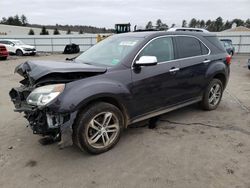 Salvage cars for sale at Windham, ME auction: 2016 Chevrolet Equinox LTZ