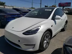 Salvage cars for sale from Copart Los Angeles, CA: 2021 Tesla Model Y