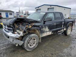 Salvage cars for sale from Copart Airway Heights, WA: 2002 Dodge Dakota Quad SLT