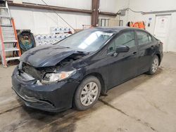 Salvage cars for sale from Copart Nisku, AB: 2014 Honda Civic LX