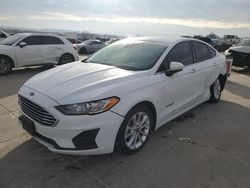 Vehiculos salvage en venta de Copart Grand Prairie, TX: 2019 Ford Fusion SE
