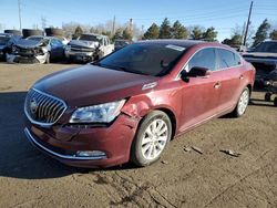 Salvage cars for sale at Denver, CO auction: 2016 Buick Lacrosse