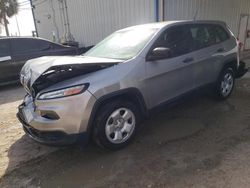 Salvage cars for sale from Copart Riverview, FL: 2017 Jeep Cherokee Sport