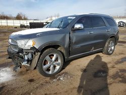 Salvage cars for sale from Copart Columbia Station, OH: 2012 Dodge Durango Citadel