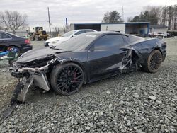 Salvage cars for sale from Copart Mebane, NC: 2022 Chevrolet Corvette Stingray 1LT