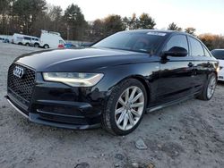 Salvage cars for sale at Mendon, MA auction: 2016 Audi A6 Premium Plus