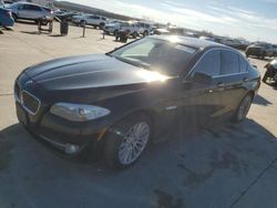 Salvage cars for sale at Grand Prairie, TX auction: 2011 BMW 535 I