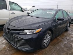 Salvage cars for sale at Elgin, IL auction: 2020 Toyota Camry LE