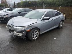 Salvage cars for sale from Copart San Martin, CA: 2018 Honda Civic LX