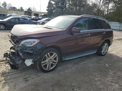 Salvage cars for sale from Copart Knightdale, NC: 2013 Mercedes-Benz ML 350 4matic