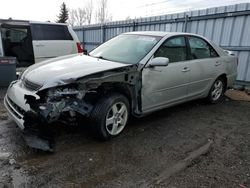 Salvage cars for sale from Copart Ontario Auction, ON: 2004 Toyota Camry SE