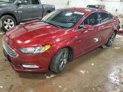 Salvage cars for sale at Lansing, MI auction: 2017 Ford Fusion SE