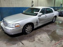 Salvage cars for sale at Woodhaven, MI auction: 2003 Lincoln Town Car Cartier