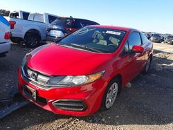 Salvage cars for sale at Grand Prairie, TX auction: 2014 Honda Civic LX