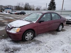 Honda Civic LX salvage cars for sale: 2003 Honda Civic LX