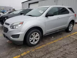 Salvage cars for sale at Chicago Heights, IL auction: 2017 Chevrolet Equinox LS