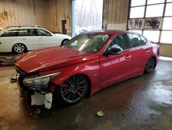 Salvage cars for sale at Candia, NH auction: 2018 Infiniti Q50 RED Sport 400