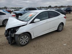 Salvage cars for sale from Copart San Antonio, TX: 2017 Hyundai Accent SE