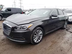 Salvage cars for sale at Elgin, IL auction: 2017 Genesis G80 Base
