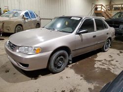 Salvage cars for sale from Copart Rocky View County, AB: 2001 Toyota Corolla CE