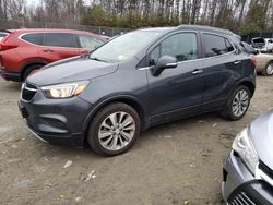 Buick Encore salvage cars for sale: 2018 Buick Encore Preferred