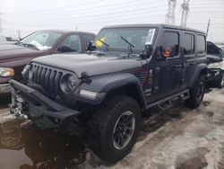 Salvage cars for sale from Copart Elgin, IL: 2018 Jeep Wrangler Unlimited Sport