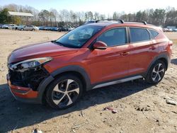 Salvage cars for sale from Copart Charles City, VA: 2017 Hyundai Tucson Limited