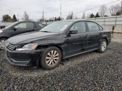 Salvage cars for sale from Copart Portland, OR: 2015 Volkswagen Passat S