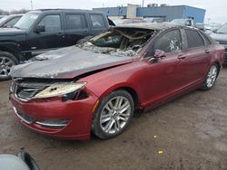 Salvage cars for sale at Woodhaven, MI auction: 2014 Lincoln MKZ