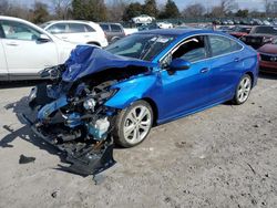 Salvage cars for sale at Madisonville, TN auction: 2016 Chevrolet Cruze Premier